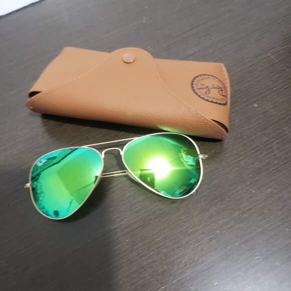 RAY-BAN Made in Italy RB3025 Aviator Large Metal 112/19 58-14mm 3N Sunglasses - Picture 10 of 16